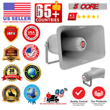 5 Core 10 Inch PA Horn 200W Loud Speaker Bull Horn Loud Audio 8Ohm All Weather Indoor Outdoor Use