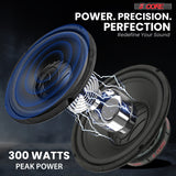 5 Core 10" Subwoofer Pair 300W Car Woofer 4 Ohm Replacement Deep Bass Sub Loud Speaker for Vehicle