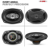 5Core 6x9 Car Speaker 800W 4Ohm 2 Way Coaxial Speaker w Super Tweeter Universal Fit for Vehicle