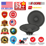 5 Core 12 Inch Speaker Pair 200W PA DJ Loudspeaker 8 Ohm Replacement Driver w 30 Oz Magnet