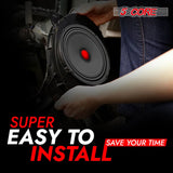 5 Core 6.5" Subwoofer Speaker Pair 360W Mid Range Car Audio Sub Woofer 4Ohm Bass Replacement Driver