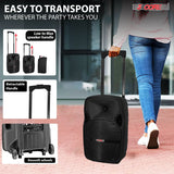 Karaoke-ready Bluetooth speaker system with 2 wireless microphones