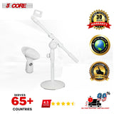 5Core Desktop Mic Stand Round Base Universal Desk Microphone Holder Table Top Stands