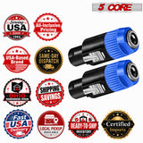 5 Core Speakon Adapter High Quality Audio Jack Male Audio Pin Speaker Adapter Connector