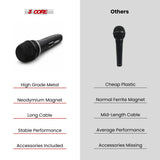 5 Core Dynamic Microphone Vocal Mic w Neodymium Magnet.
