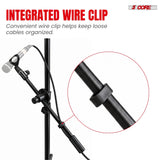 5Core Music Stand Height Adjustable Desktop Book Stands w Mic Mobile Holder