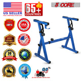 5Core Keyboard Stand Piano Riser Z Style Adjustable Height Width Music Stands for 54 - 88 Key Boards