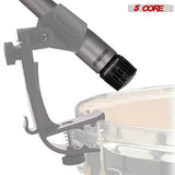 5 Core Drum Microphone Kit 9Pc All Metal Drummer Mics Tom/Snare & Cymbals Wired Instrument Drums Set