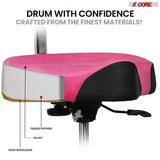 5 Core Drum Throne w Backrest 4" Padded Stool Airlift 25" Adjustable Drummer Stool 441Lb Capacity