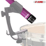 5 Core Drum Microphone Kit 9Pc All Metal Drummer Mics Tom/Snare & Cymbals Wired Instrument Drums Set