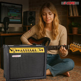 5 Core Guitar Amplifier 80 Watt  Electric Amp w Built in 10" Speaker Portable Mini Practice Amps