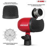 5 Core Drum Microphone Kit 7 Piece All Metal Drummer Instrument Mics Tom/Snare & Cymbals Set