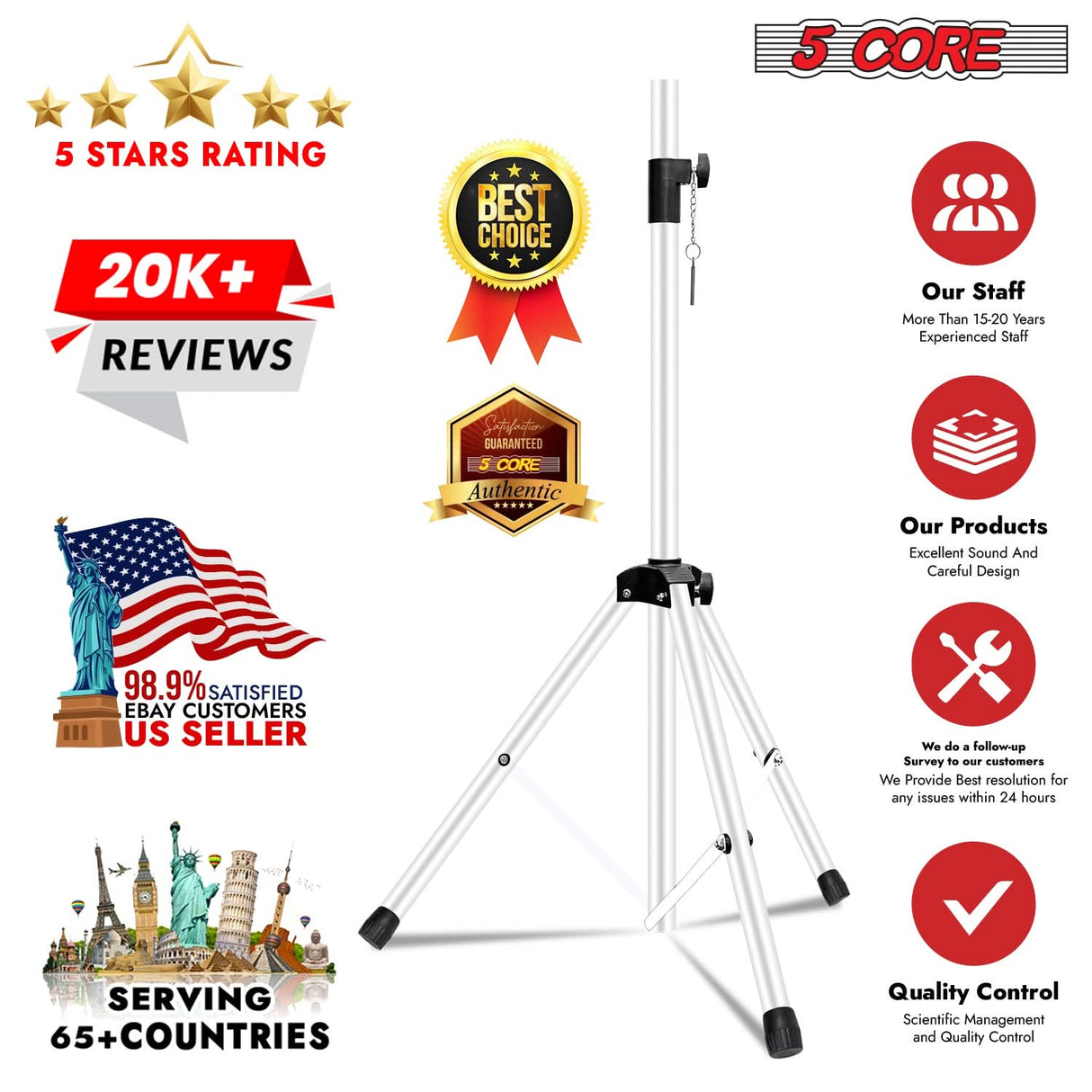 Set includes two stands