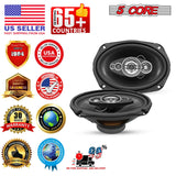 5Core 6x9 Car Speaker 800W  4Pcs 4Ohm 4 Way Coaxial Speaker Audio w Super Tweeter Universal Fit