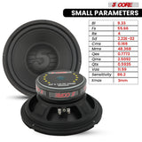 5 Core 8 Inch Subwoofer Pair 200W Car Audio Woofer 4 Ohm Replacement Deep Bass Loud Speaker