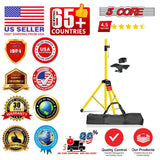 5 Core Speaker Stand Pair Adjustable Heavy Duty PA DJ Tripod Studio Monitor Stands w 35mm Insert