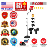 5Core Mic Stand Pair Floor Adjustable Universal Heavy Duty Microphone Stands Round Base Soporte De micrófono