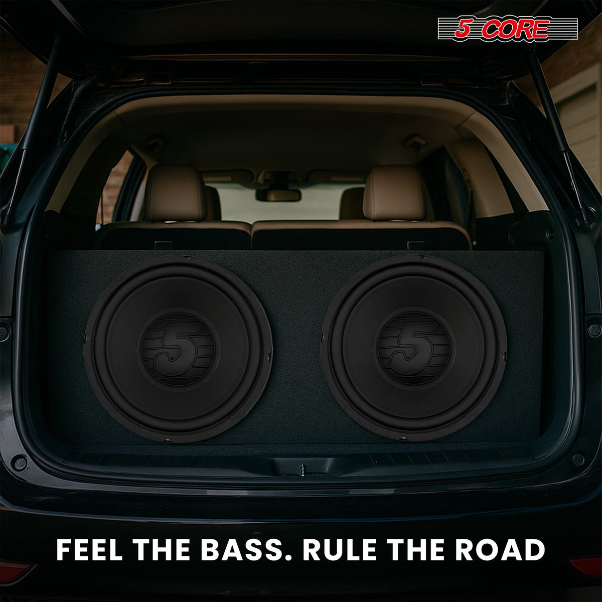 5 Core Car Subwoofer 10 Inch Speaker 300W Loud Audio 4Ohm Deep Bass Woofer