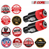 5 Core Speakon Adapter High Quality Audio Jack Male Audio Pin Speaker Adapter Connector