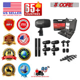 5 Core Drum Microphone Kit 7Pc All Metal Drummer Mics Tom/Snare & Cymbals Wired Instrument Drums Set