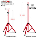 5 Core Speaker Stand Tripod Heavy Duty Adjustable 72" Universal Mount for PA DJ Studio w Bag