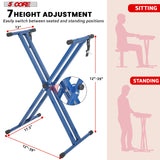 5 Core Keyboard Stand Piano Bench Combo Adjustable Key Board Stands 3" Padded Musician Chair Set
