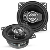 5Core Coaxial Door Car Speakers 4” Pair 250W 4Ohm 2 Way Component Subwoofer Audio w Super Tweeter