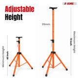 5 Core Speaker Stand Tripod Pair Adjustable PA DJ Universal Pole Mount