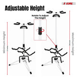 5 Core Triple Guitar Stand Floor w Foam Arms for Acoustic Electric Guitars