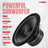 5 Core 8 Inch Car Woofer Audio 1000W 4Ohm Deep Bass Sub Woofer Loud Speaker