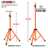 5 Core Speaker Stand Pair Adjustable Heavy Duty PA DJ Tripod Studio Monitor Stands w 35mm Insert