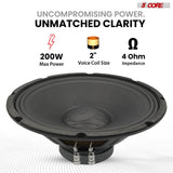 5 Core 12 Inch Speaker Car Audio 200W Powerful Replacement Component Driver 4Ohm Loudspeaker System