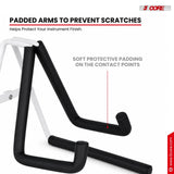 5 Core Ukulele Stand A Frame Metal Body w Soft Padded Arms Support Banjo Ukuleles Mini Guitar Violin White