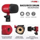 5 Core Drum Microphone Kit 7 Piece All Metal Drummer Instrument Mics Tom/Snare & Cymbals Set