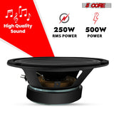 5 Core 8 Inch Midrange Speaker 500W Aluminum Bullet 4 Ohm Pro Audio Slim Car Door Loudspeaker