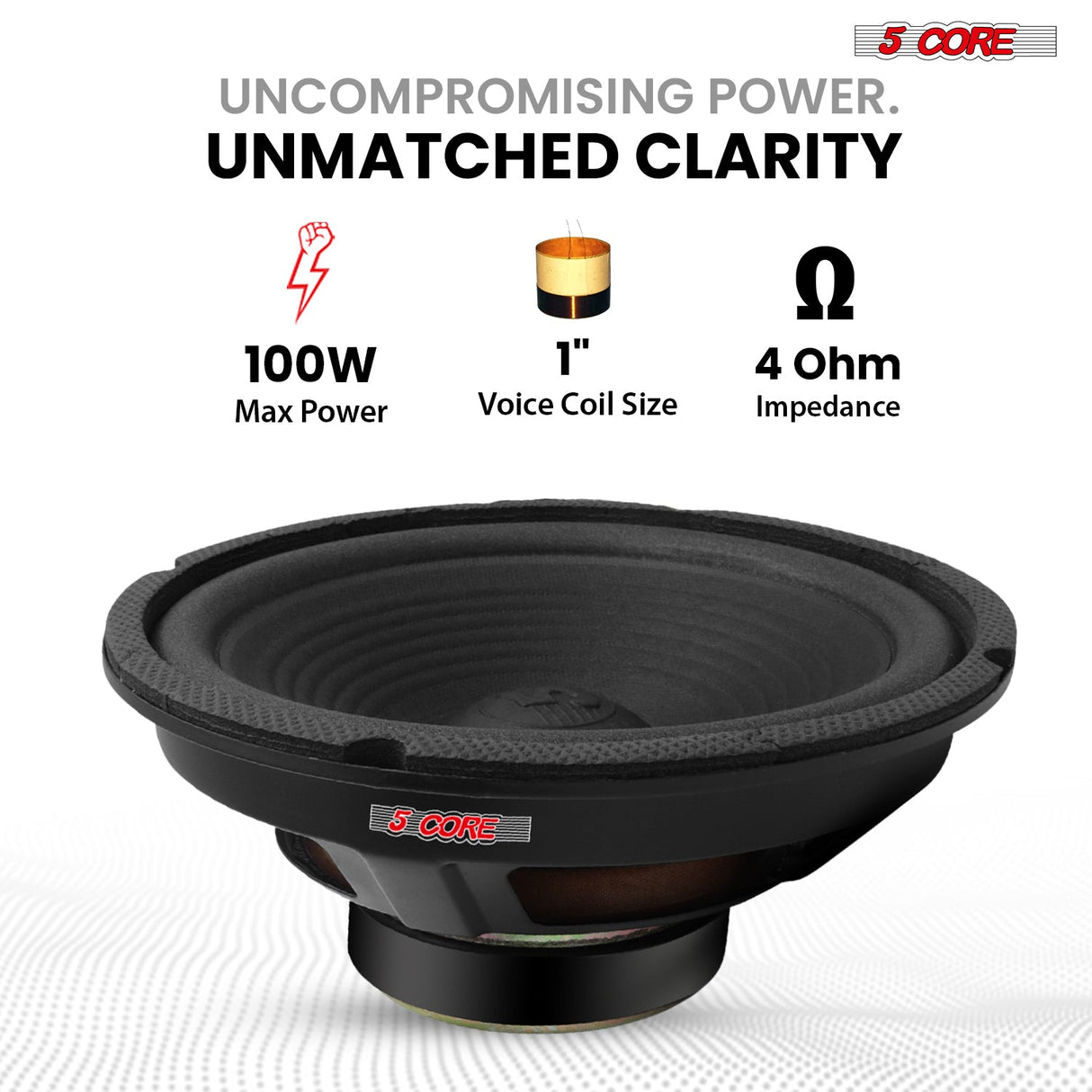 5 Core 8 Inch Subwoofer Speaker 1000W Combined Peak 4Ohm Replacement Car Bass Sub Woofer