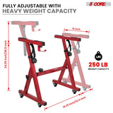 5Core Keyboard Stand Adjustable Height 36.5" Width 32.5” Z Style Electric Piano Riser 250Lb Capacity