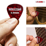 5 Core Guitar Picks 12 Piece Celluloid Light Medium Heavy Extra Heavy for Acoustic Electric Guitars
