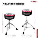 5 Core Drum Throne 4" Padded 23" Adjustable Drummer Stool Seat w Make America Great Again Insignia