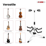 5 Core Guitar Stand Adjustable Double Guitars Stands Floor w Neck Holder for Acoustic Electric Bass