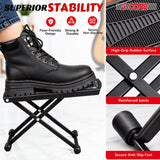 5Core Guitar Foot Stool Height Adjustable Folding Leg Rest Classical Footrest