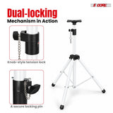 5 Core Speaker Stand Adjustable PA DJ Tripod Stands w 35mm Pole 132 Lbs Capacity