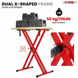 5 Core Keyboard Stand Dual X Shape Adjustable Foldable Portable Key Board DJ Controller Stands