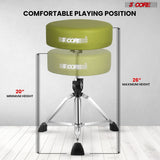 5 Core Drum Throne 4" Thick Padded Guitar Stool 441Lb Capacity 20-26” Adjustable Drummer Chair
