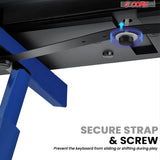 5Core Keyboard Stand Adjustable Height 36.5" Width 32.5” Z Style Electric Piano Riser 250Lb Capacity