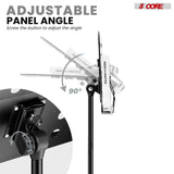 5 Core Music Stand Adjustable Desktop Book Stands w Mic Holder Portable Sheet Holder Metal Bookstand