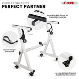 5Core Keyboard Stand Adjustable Height 36.5" Width 32.5” Z Style Electric Piano Riser 250Lb Capacity