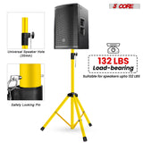 5 Core Speaker Stand Adjustable 31 to 54" PA DJ Tripod Stands Heavy Duty w 35mm Insert 132 Lbs