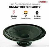 5 Core 12 Inch Guitar Speaker 300W Replacement 8 Ohm Amplifier Cabinet Driver