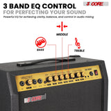 5 Core Guitar Amplifier 80 Watt  Electric Amp w Built in 10" Speaker Portable Mini Practice Amps